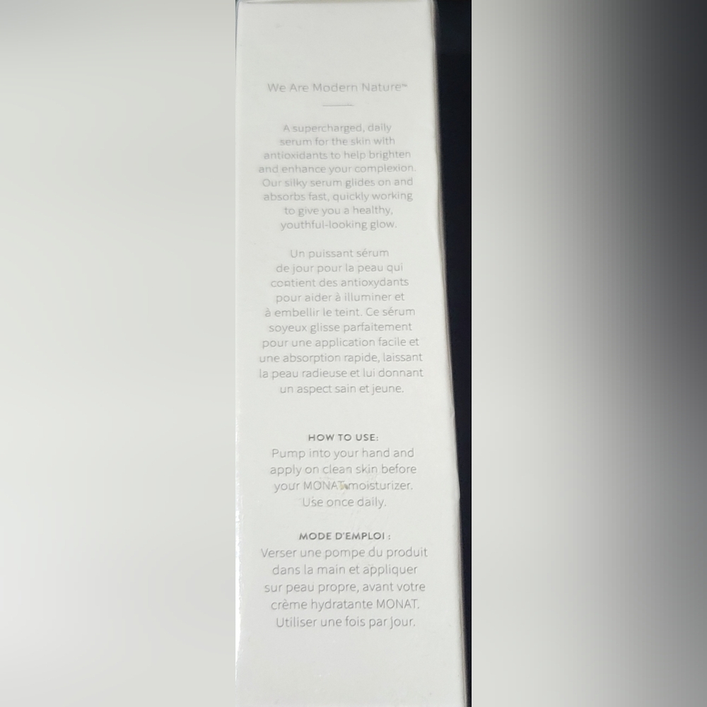 MONAT Modern Nature Daily Serum & Face Oil - White